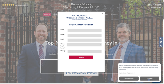 Security scan screenshot of https://www.holmesmoore.com/