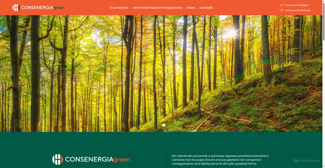 Security scan screenshot of https://www.consenergiagreen.it/