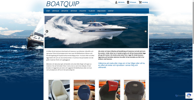 Security scan screenshot of https://boatquip.se