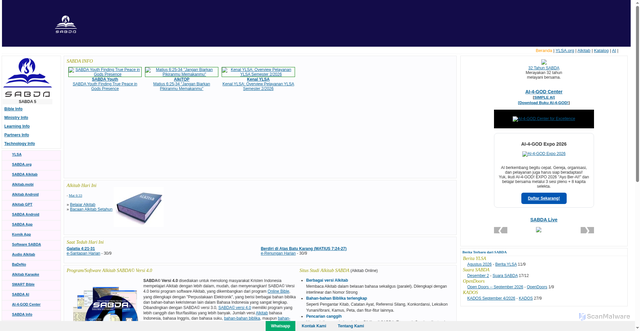 Security scan screenshot of https://sabda.org
