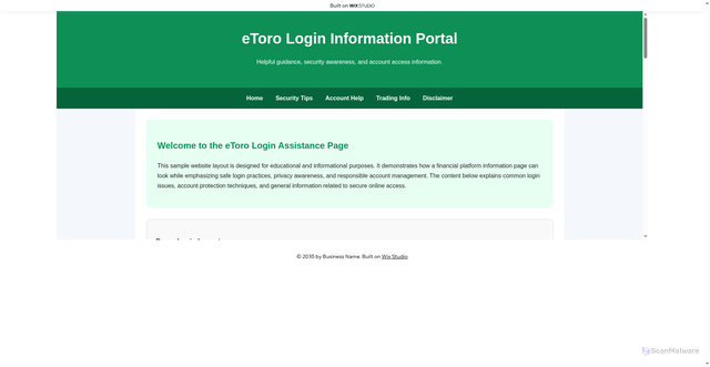 Security scan screenshot of https://apps-etorrweb.wixstudio.com/us-en