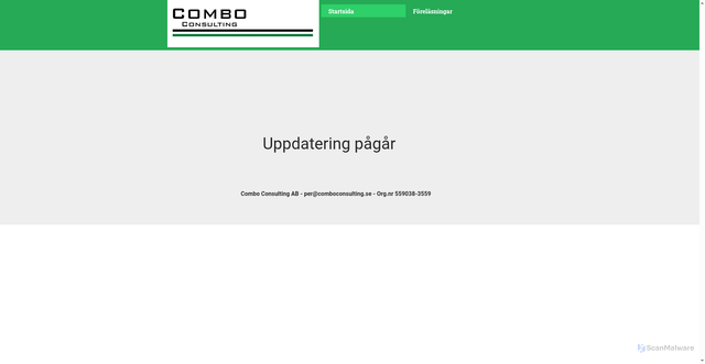Security scan screenshot of https://comboconsulting.se