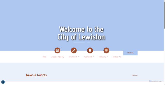 Security scan screenshot of https://lewistonutah.gov/