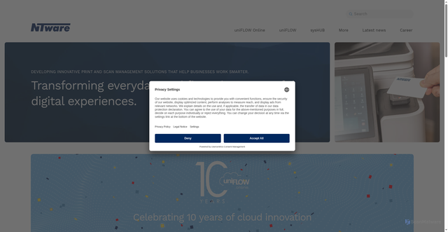 Security scan screenshot of https://www.nt-ware.com