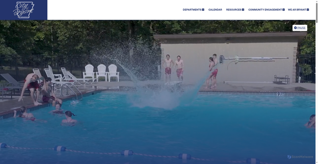 Security scan screenshot of https://www.cityofbryant.com/