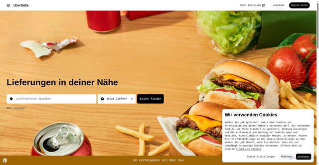 Security scan screenshot of https://ubereats.com