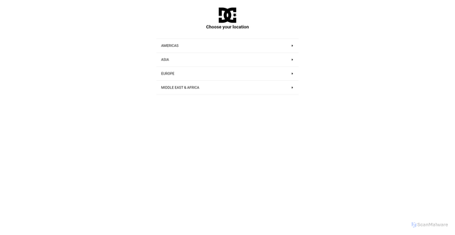 Security scan screenshot of https://www.dcshoes.com