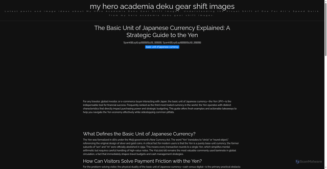 Security scan screenshot of https://sinarnovainsight-dpcve42xn35i.edgeone.app/basic-unit-of-japanese-currency.html