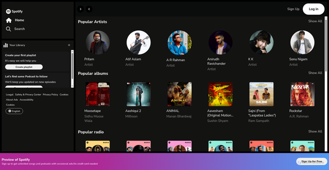 Security scan screenshot of http://spotify-clone-asw.netlify.app/