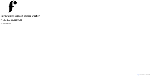 Security scan screenshot of https://ft-app-prod-signalr.azurewebsites.net
