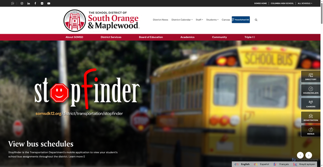 Security scan screenshot of https://www.somsdk12.org/