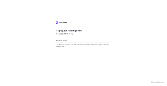 Security scan screenshot of https://4.play.buticksplurge.com
