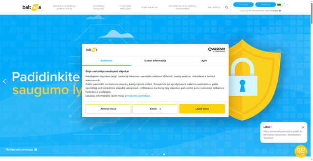 Security scan screenshot of http://www.balt.net/?utm_source=signature&amp