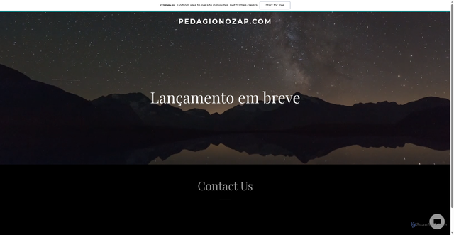 Security scan screenshot of https://pedagionozap.com/
