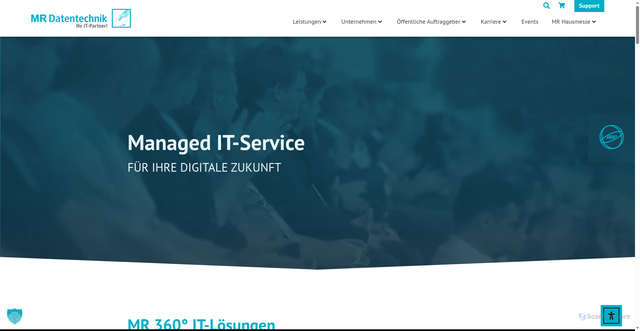 Security scan screenshot of https://managed-it.de