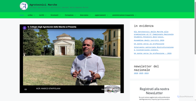 Security scan screenshot of https://www.agrotecnicimarche.it