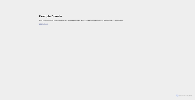 Security scan screenshot of https://example.com/