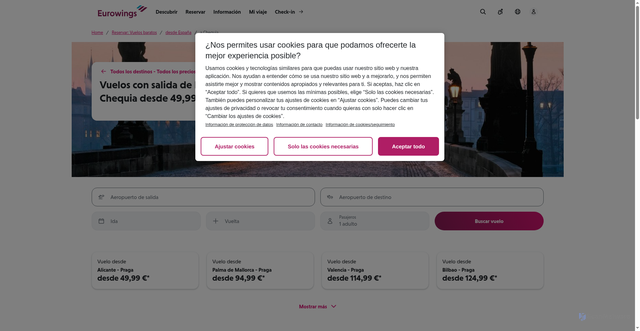 Security scan screenshot of https://www.eurowings.com/es/reservar/ofertas/vuelos-desde/ES/a/CZ.html