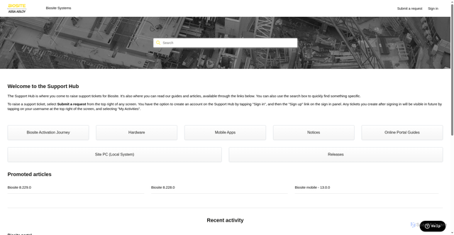 Security scan screenshot of https://biosite.zendesk.com