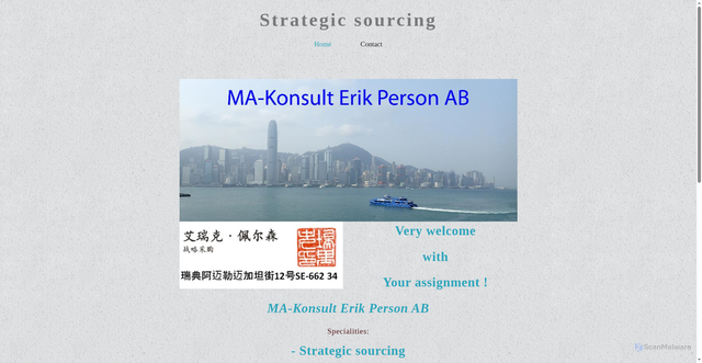 Security scan screenshot of https://makonsultep.se