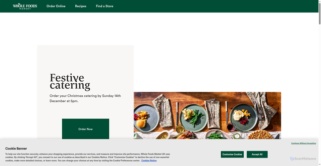 Security scan screenshot of https://www.wholefoodsmarket.com/