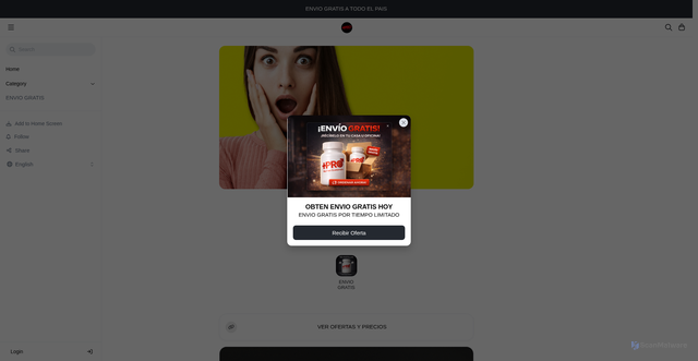 Security scan screenshot of https://mas-pro.link/