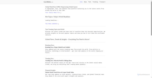Security scan screenshot of http://globalgpke.pages.dev/