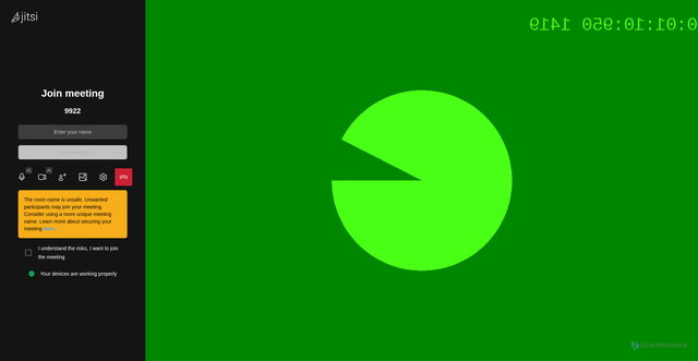 Security scan screenshot of https://meetx-cmf1kbs1fz.edgeone.app/