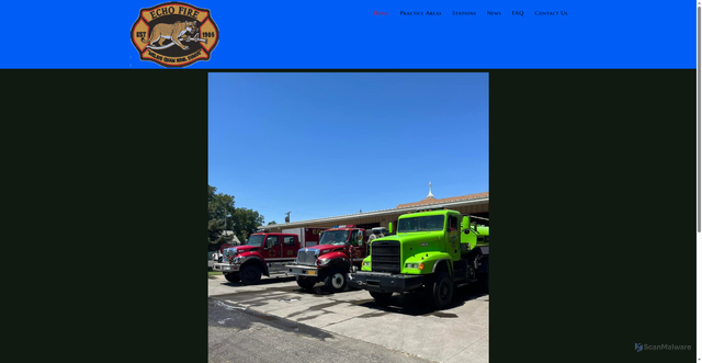 Security scan screenshot of https://echofireoregon.gov/