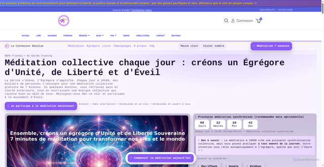 Security scan screenshot of http://connexionabsolue.com/