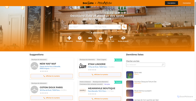 Security scan screenshot of https://annuaire.com
