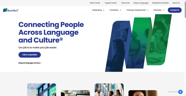 Security scan screenshot of https://masterword.com