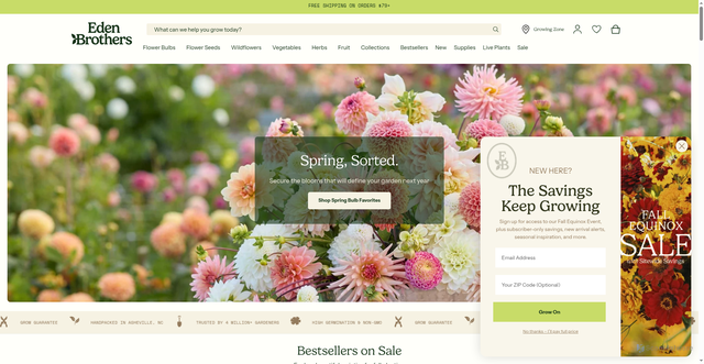 Security scan screenshot of https://www.edenbrothers.com