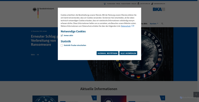 Security scan screenshot of https://www.bka.de/DE/Home/home_node.html