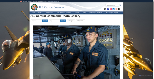 Security scan screenshot of https://www.centcom.mil/MEDIA/IMAGERY/igphoto/2003868252/
