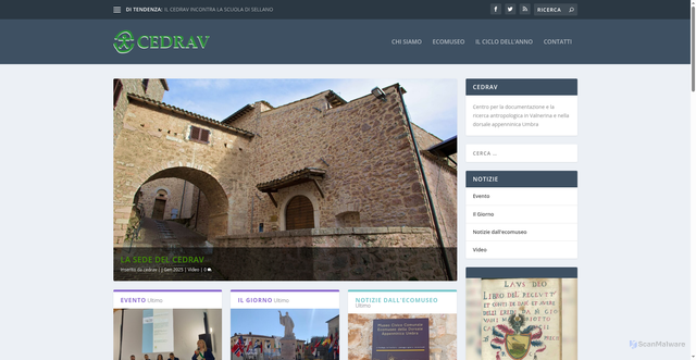 Security scan screenshot of https://www.cedrav.net/