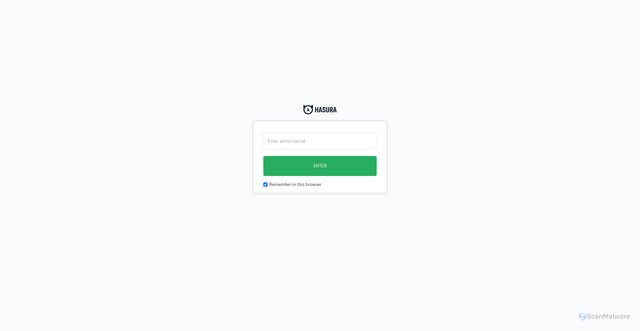 Security scan screenshot of https://cognito.hasura.iothings.site