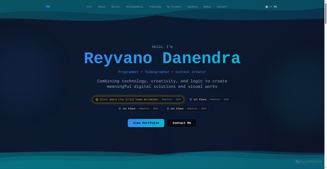 Security scan screenshot of http://reyvanodanendra.com/