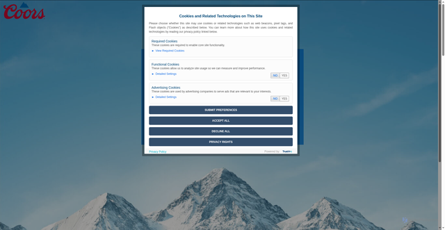 Security scan screenshot of https://www.coorsbeer.com/en-GB