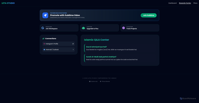 Security scan screenshot of https://leta-base-uhd3wvy45g.edgeone.app/