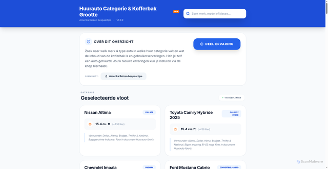 Security scan screenshot of https://testhuurauto-o9ia0xlmnc.edgeone.app/