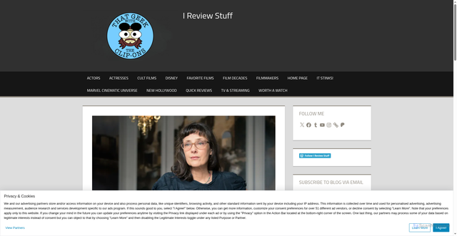 Security scan screenshot of https://geekwithclipons.com/filmmakers/rebecca-miller/
