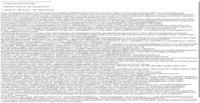 Security scan screenshot of https://assess.learnosity.com