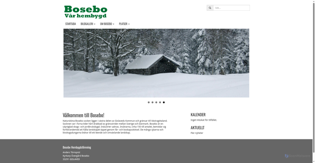 Security scan screenshot of https://bosebo.se