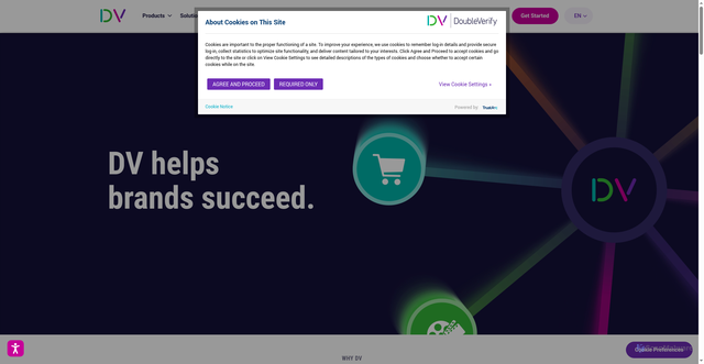 Security scan screenshot of https://cf.vast.doubleverify.com