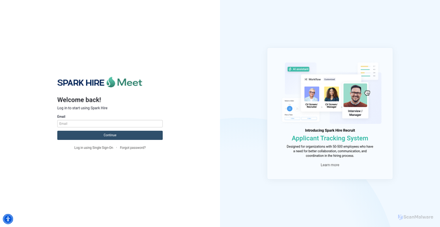 Security scan screenshot of https://prod.sparkhire.com