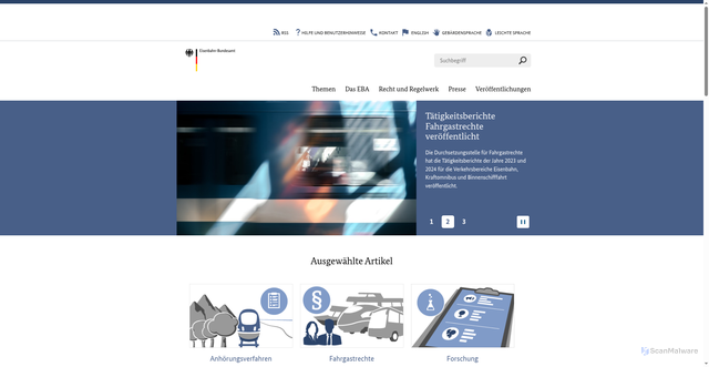 Security scan screenshot of https://www.eba.bund.de/DE/home_node.html