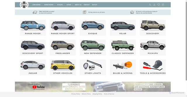 Security scan screenshot of https://powerfuluk.com