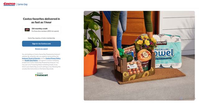 Security scan screenshot of https://sameday.costco.com