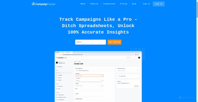 Security scan screenshot of https://campaigntracker.io